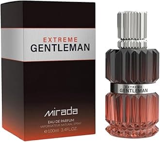 MIRADA Gentleman Extreme, Men's Eau de Parfum (EDP) 3.4 FL. Oz (100ml), Men’s Perfume with Notes of Sea Notes, Grapefruit, Lime, Mandarin Orange, Jasmine, Bay Leaf, Ambergris, Guaiac Wood, Oakmoss