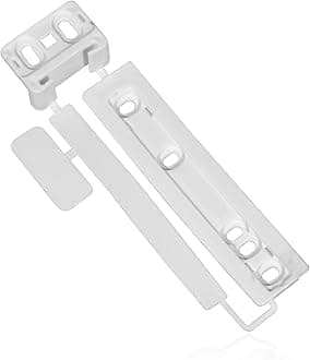 SPARES2GO Door Plastic Mounting Bracket Fixing Slide Kit for Zanussi Integrated Fridge & Freezer