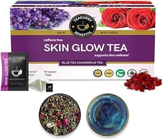 Skin Glow Tea (1 Month Pack | 30 Tea Bags) - Help in Skin Shine, Moisturized Skin, Acne, Anti-Aging | 60 Grams