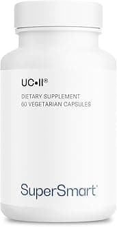 Supersmart UC II Supplement 40mg per Day (Premium Collagen) - Undenatured Type II Collagen Supplement | Non-GMO & Gluten Free - 60 Vegetarian Capsules