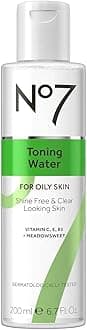 Facial Toner Water - Pore Minimizing Toner for Oily Skin with Tri-VIT Complex, Vitamin E, B5 & C - Contains Meadowsweet + Ginseng for Refreshed & Energized Skin (6.7 fl oz)