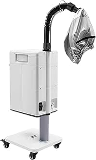 Professional Anion Hair Steamer and Dyeing Machine, 110V 500W Multifunctional Nano Hair Steamer Anion Hair Color Processor Stand Up Base Beauty Salon Spa Equipment