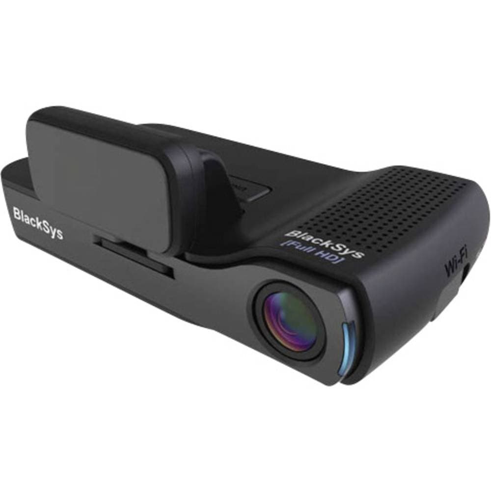 BlackSys Dashcam with GPS CH-100B Blickwinkel horizontal=135 ° 12 V, 24 V Dual-camera, rechargeable battery Mikrof