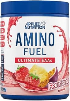 Amino Fuel - Amino Acids Supplement, EAA Essential Amino Acids Powder, Muscle Fuel & Recovery (390g - 30 Servings) (Fruit Burst)
