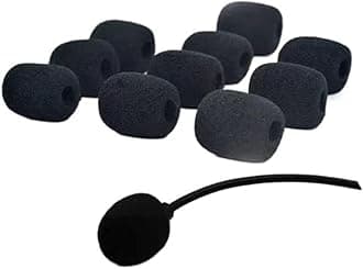 Dgsroom Headset Microphone Pop Filter Cover Replacement for SteelSeries Arctis 1/3 /5/7 /7X/ 7P/ 9X Pro Gaming Headset Mic Foam Cover (10 Pack)