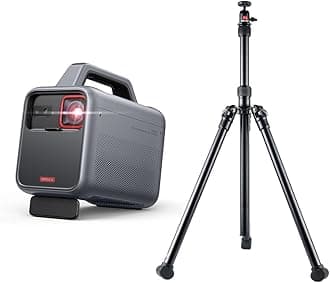 NEBULA Mars 3 Outdoor Portable Projector with Universal Tripod 3 Feet Black Tripods