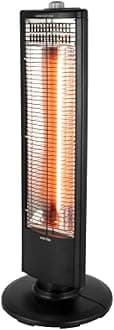 Infrared Heater with Oscillation, Overheat Protection, Black, WL42013