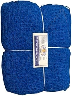 AMZ Sports Nets Standard Cricket net for Indoor Practice/Training (Blue) (10FTX30FT)