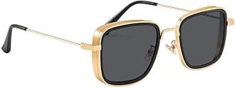 ELEGANTESmooth Leg Covers Lightweight Square Kabir Singh Sunglasses for Men