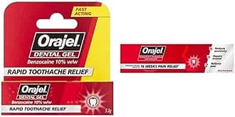 Sensitivity Proshield Toothpaste 75ml and Orajel Dental Gel, 5.3g