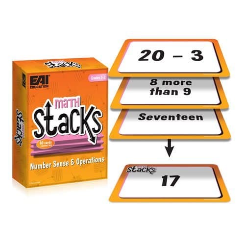 Math Stacks Number Sense & Operations Game: Grades 1-2