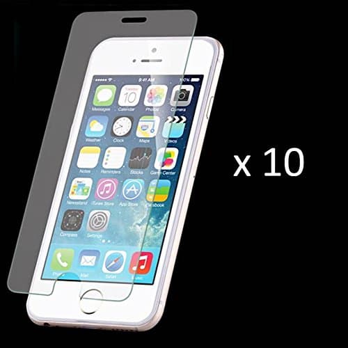 Plastic Screen Protector with Cleaning Cloth (10 Pack) for iPhone 6, 6 Plus, 6s, 6s Plus, 7, 7 Plus (iPhone 7)