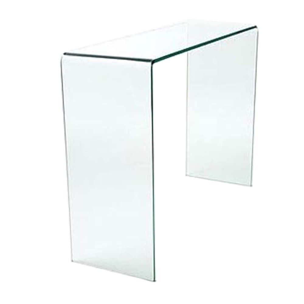 Curved Glass Console Table Small W75.5 x D31 x H78 c m
