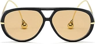 Vintage Oversized Pilot Shield Sunglasses Women Luxury Trendy Sun Glasses For Ladies Big Frame Eyewear