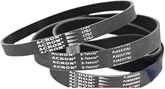 MYruN V-Belt Treadmill Belt Drive Belt 230J/PJ584 240J/PJ610 3/5Ribs Rubber Multi Groove Belt Multi Wedge Treadmill Motor Bike Fitness MYruN (Size : 280J-PJ711, Style : 1PC_8RIBS)