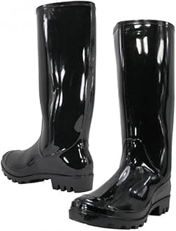 Women Rain Boots Stylish Waterproof Rubber Boots for Ladies
