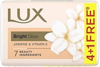 Lux Glow Jasmine & Vitamin E For Glowing Skin Beauty Soap Offer Pack 5X100 g