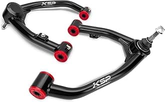 KSP Upper Control Arm Fit for Sierra Silverado1500, Tubular Fit 2-4" lift for 2007-2018 Silverado Sierra 6-Lug 2WD/4WD OE stamped steel and aluminum arms, Stage 2.0