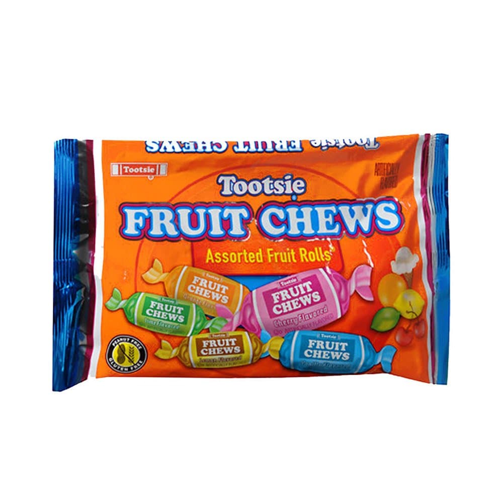 Tootsie Fruit Chews Assorted Fruit Rolls 165g Bag