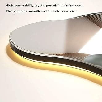 Wall Sculptures Painting 3D Wall Art Decor, Modern Living Room Restaurant Panoramic Landscape Wall Paintings with Clock，led Light Hang Pictures, Home Decorations Wall Decor ，for Office/Hotel