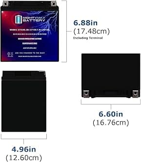 Mighty Max Battery YTX30L-BS 12V 30AH Battery for Arctic Cat Wildcat 1000, X, 4, LTD 16