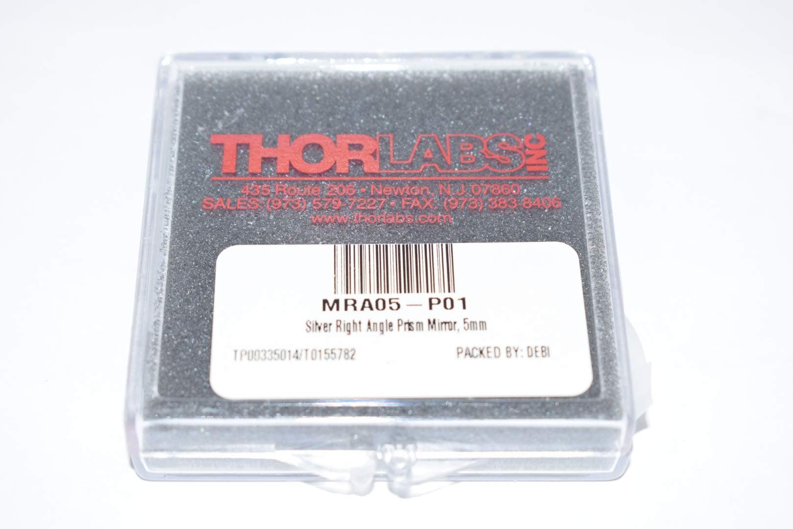 Thorlabs MRA05-P01 Right-Angle Prism Mirror, Protected Silver