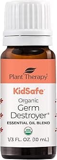 Plant Therapy KidSafe Organic Destroyer Essential Oil Blend 10 mL (1/3 oz) 100% Pure, Undiluted, Therapeutic Grade