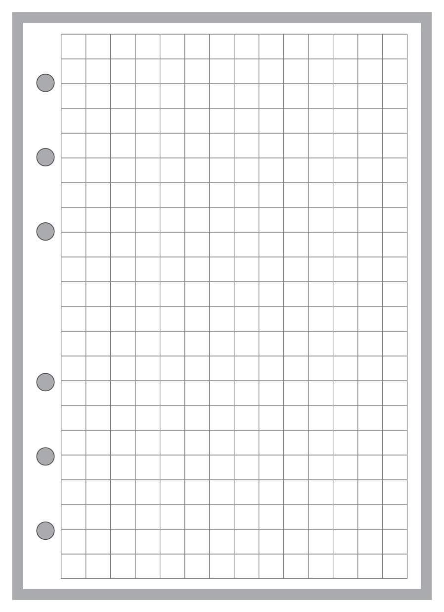 Handy Forms A6 Size 1/4" Graph Paper Planner Insert, for 6-Ring Binders (4.1" x 5.8"). This is A European Standard A6 Size. Your A6 May BE Different. Please See Images.