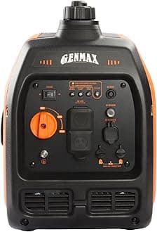 GENMAX Portable Generator, 2200W Ultra Quiet Gas Motor, EPA Compliant, Eco Mode Function, Ultralight for Backup Home Use and Camping (GM2200i)