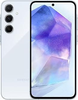 SamsungGalaxy A55 5G (256GB + 8GB) (for Tmobile Mint Tello & Global) GSM Unlocked SM-A556E/DS 6.6" 120Hz Triple 50MP Camera (Ice Blue)