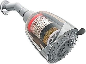 CLEO Multi Flow Shower Filter for Bathroom | Hard Water Softener for Shower | Water Softener for Home | for Municipal/Chlorine Water - CLEO-SFM-419