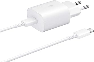 Samsung Original 25W Travel Adapter + C to C Cable, White