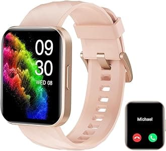 – RUIMEN Smart Watch for Women Men Answer/Make Calls 1.85" HD Screen Fitness Watch with Heart Rate Monitor Pedometer Oximeter Sleep Tracker Step Counter Waterproof 100+ Sport Modes for Android iOS