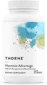 THORNE - Hormone Advantage - Estrogen Support & Hormone Balance for Men & Women* - Featuring DIM & Pomegranate Extract - Gluten, Dairy & Soy-Free - 60 Servings