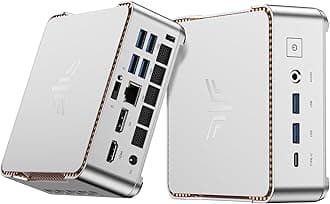 KAMRUI Pinova P2 Mini PC, AMD Ryzen 4300U(Beats 3550H/3500U/N150,Up to 3.7 GHz) Mini Computers, 16GB RAM 1TB SSD Mini Desktop Computers, Triple 4K Display/HDMI+Type-C+DP/WiFi/BT for Home/Business