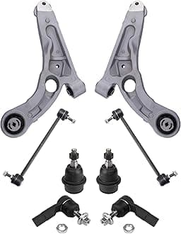 TRQ Front Lower Control Arms Ball Joints Tie Rods Links Fits 14-18 Jeep Cherokee