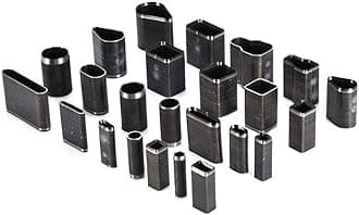 Dream_light Leather Craft DIY Tool, 24 Shape Style Hole Hollow Cutter Punch Set Kit Leather Craft DIY Tool for Handmade Leather Cellphone Case, With Storage Case