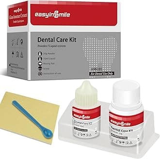 Tooth Repair Kit Zinc Oxide Eugenol,Dental Cement for Chipped Broken Teeth, Missing Tooth,Crown Fillings & Bridges