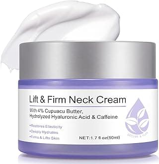 ZIXAOK Neck Creams for Tightening and Firming-Instant Face Lift Cream with Hy...