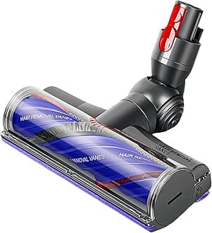 Upgrade Vacuum Head for Dyson V7 V8 V10 V11 V15 V15s Vacuum Cleaner, Anti-Tangle MotorHead Cleaner Roller Brush Turbine Tool Attachment