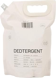 DedCool Liquid Laundry Detergent | 05 Spring | Fresh Floral Scent | Stain-Removing Formula | Infused with Natural Essential Oils | Non-Toxic | 120 Washes | 64 fl oz