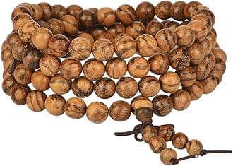 Mala Beads Bracelet 108 8mm Prayer Meditation Sandalwood Elastic…