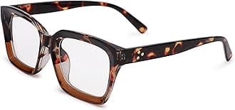 COASION Classic Non-prescription Clear Lens Eyeglasses for Women Thick Square Frame Eyewear