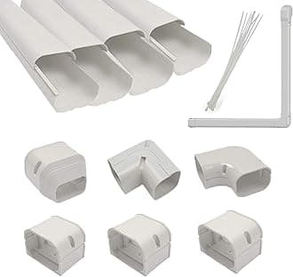 3" W 11.3Ft PVC AC Line Set Tubing Cover Kit