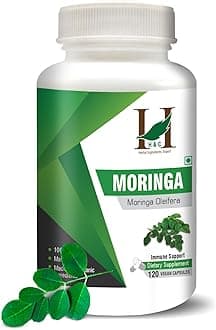 H&C Herbal Ingredients Expert Moringa - 450mg | 120 Capsules | Essential Nutrition | Dietary Supplements | Rich Super Food Supplement