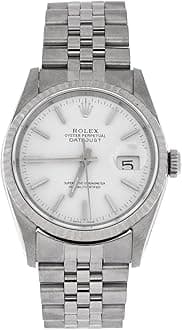 RolexPre-Loved Oyster Perpetual Datejust Automatic Watch Stainless Steel and White Gold 36