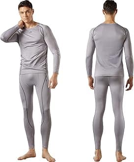 FITEXTREMEMAXHEAT Mens Thermal Underwear Long Johns Set with Fleece Lined