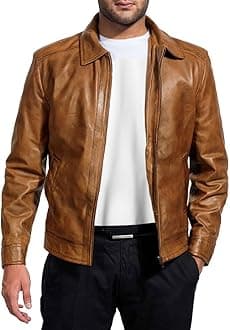 Mens Men's Leather Jacket Men's Leather Jacket