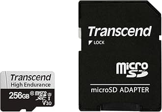 Transcend USD350V 256GB U3 microSDXC Class 10 Micro SD Memory Card up to 95/40 MB/s (TS256USD350V)