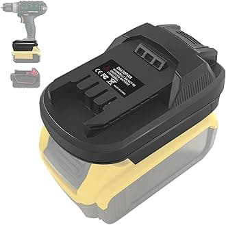 TPDL DM18PAR Battery Adapter Converter for Milwaukee 18 V M18 Battery for Parkside Power Tool, Battery Adapter for Dewalt 20 V Battery Works on Parkside 20 V XTeam Series Tool
